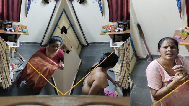 Hot Mom Caught Son Secretly – Capturing Of Dress Change Video