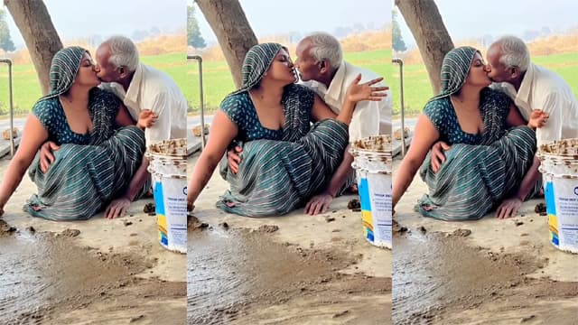 the village daughter in law – Father in law kissed video
