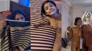 Cute Slim Girl First Time Hard Fucking With Boyfriend – College GF